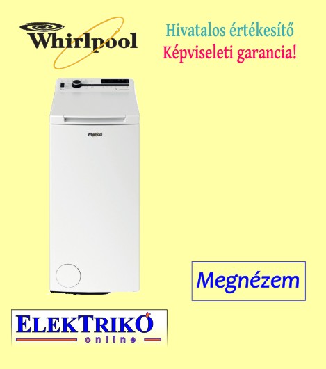 Whirlpool TDLRB6241BS felültöltős mosógép 6kg kapacitás, 6.érzék technológia