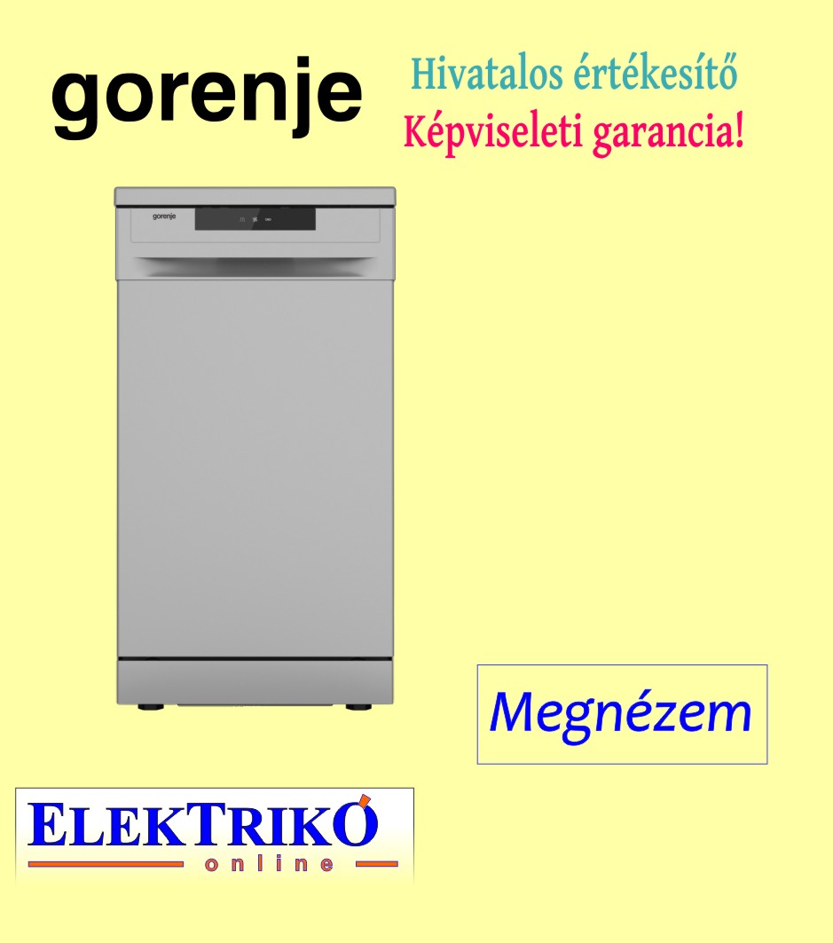 Gorenje GS52040S mosogatógép , keskeny kivitel , szürke szín