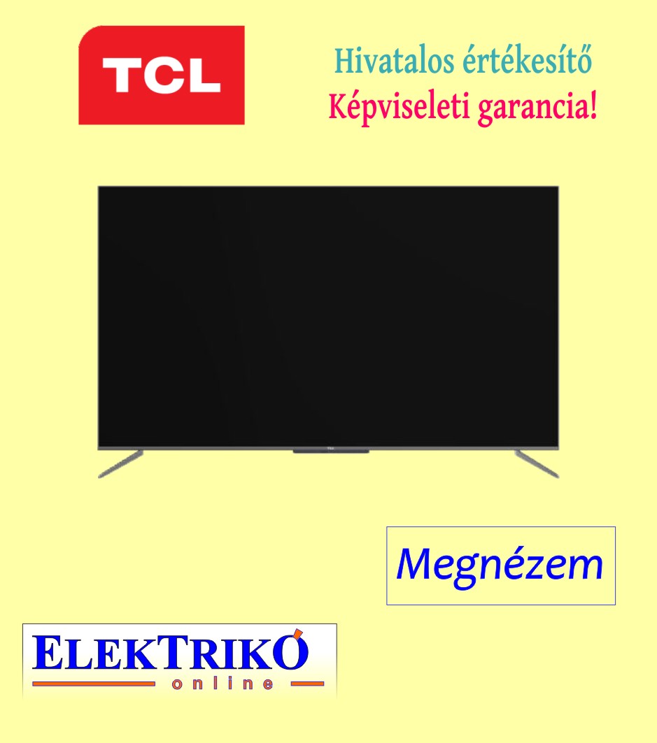 TCL 50C715 Ultravékony 4K QLED TV , HDR Prémium és Android TV
