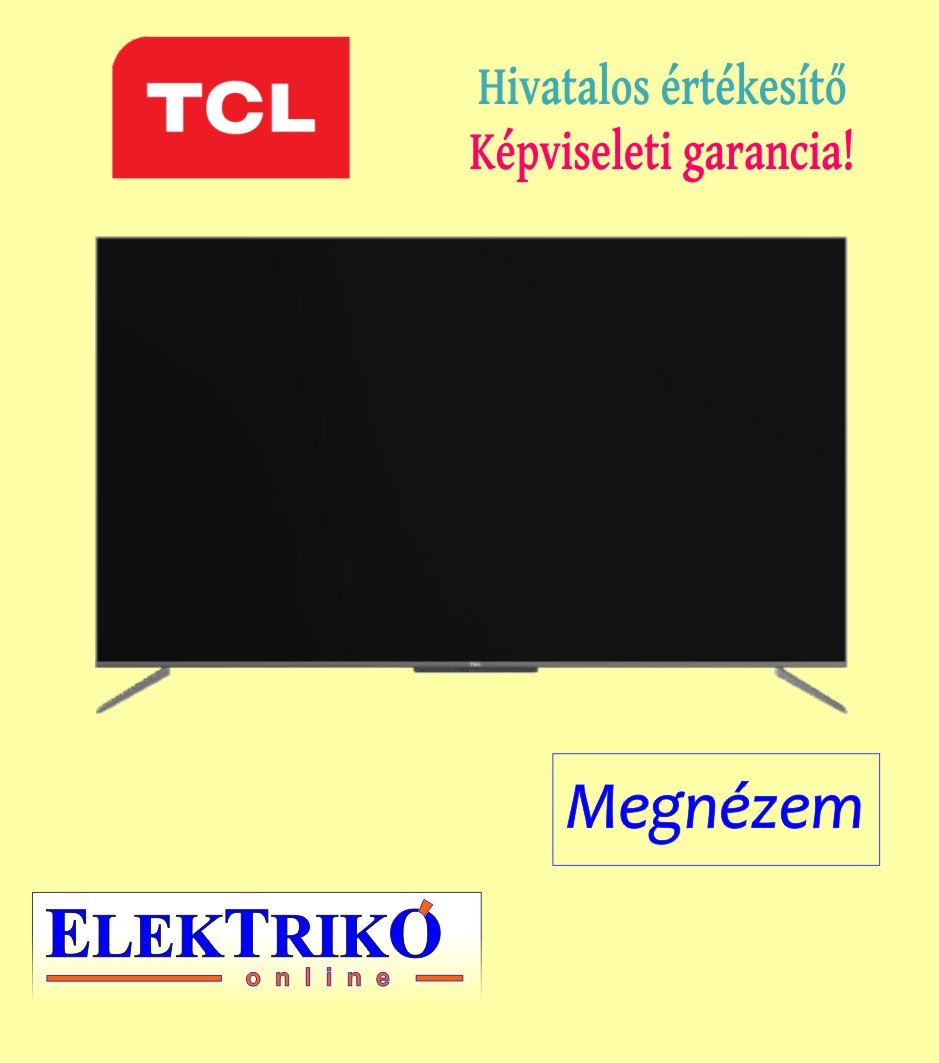 TCL 55C715 Ultravékony 4K QLED TV , HDR Prémium és Android TV