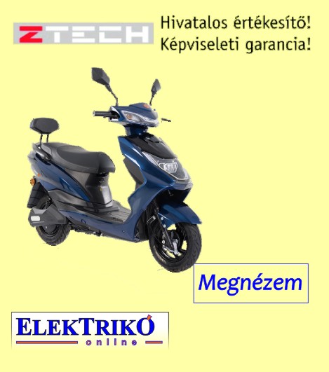 Ztech ZT-36 elektromos robogó 1800W, 60V, 20Ah, kék