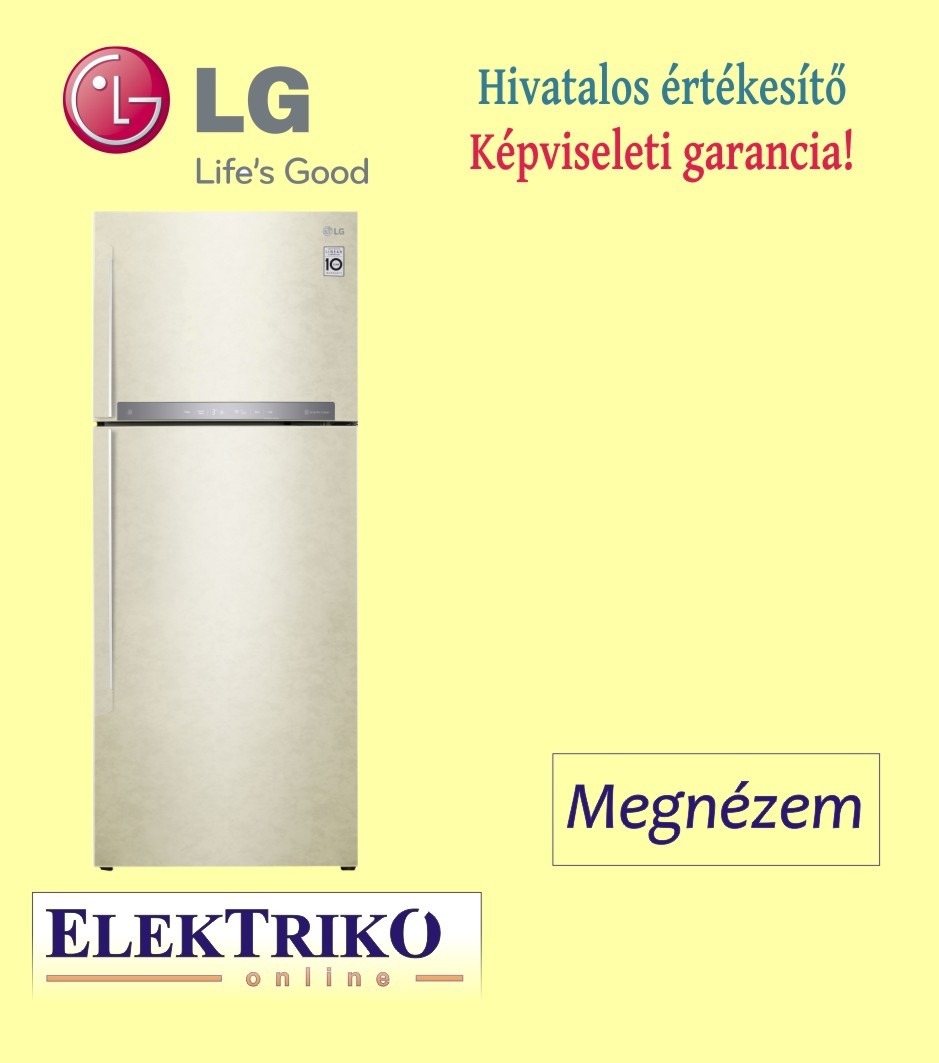 LG GTB574SEHZD felülfagyasztós hűtőszekrény , E energiaosztály, NoFrost, WiFi funkció