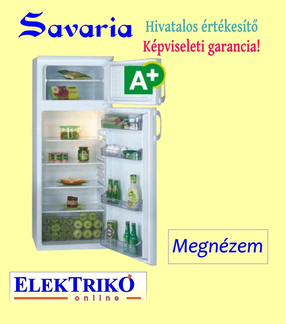 Savaria SV230 A+ felülfagysztós kombinált hűtőgép